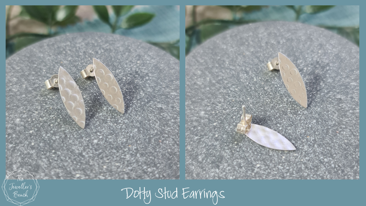 Dotty Stud Earrings tutorial